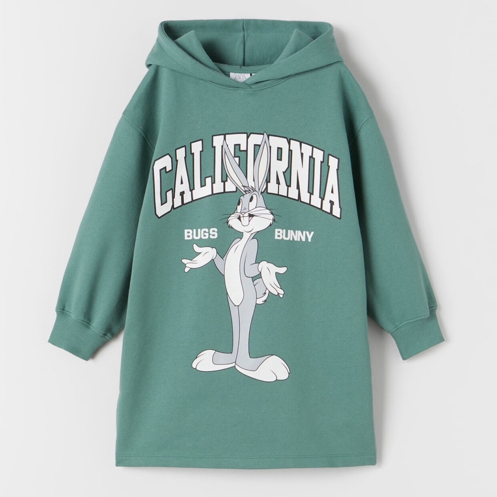 Zara Bugs Bunny Sweatshirt Dress